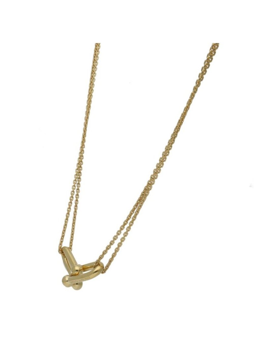 Tiffany & Co Large Double Link Necklace 18k Yellow Gold - Picture 3 of 5